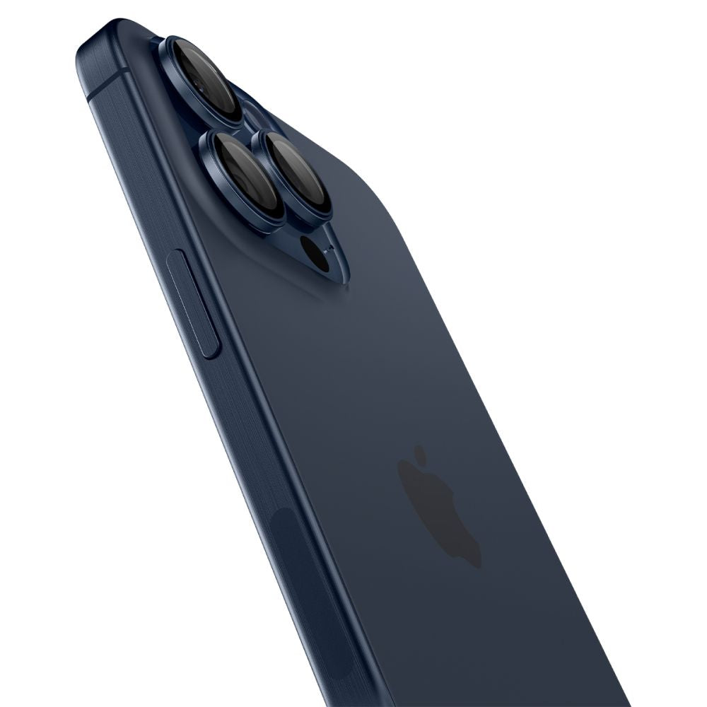 Zaštitna folija za stražnju kameru Spigen GlastR EZ FIT Optik Pro za Apple iPhone 16 Pro Max / 16 Pro, Kaljeno staklo, Set od 2 komada, Plava