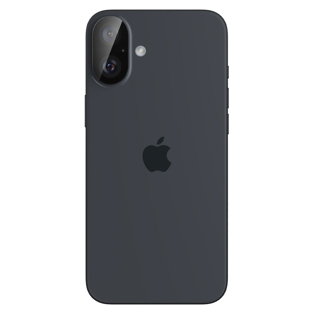 Zaštitna folija za stražnju kameru Spigen GlastR Optik za Apple iPhone 16 Plus / 16, Kaljeno staklo, Set od 2 komada, Crna AGL07922