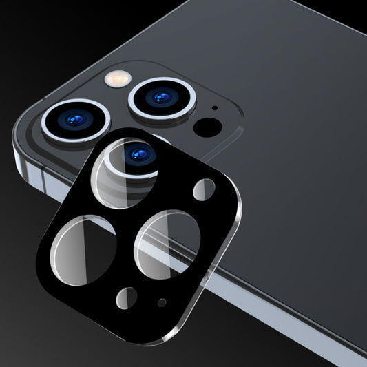 Zaštitna folija za stražnju kameru Techsuit za Apple iPhone 15 Pro Max / 15 Pro, Kaljeno staklo, Crna