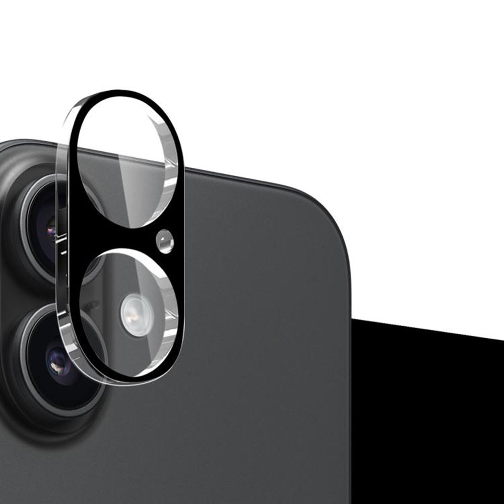 Zaštitna folija za stražnju kameru Techsuit za Apple iPhone 17, Kaljeno staklo, Crna