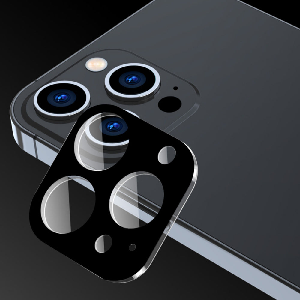 Zaštitna folija za stražnju kameru Techsuit za Apple iPhone 17, Kaljeno staklo, Crna