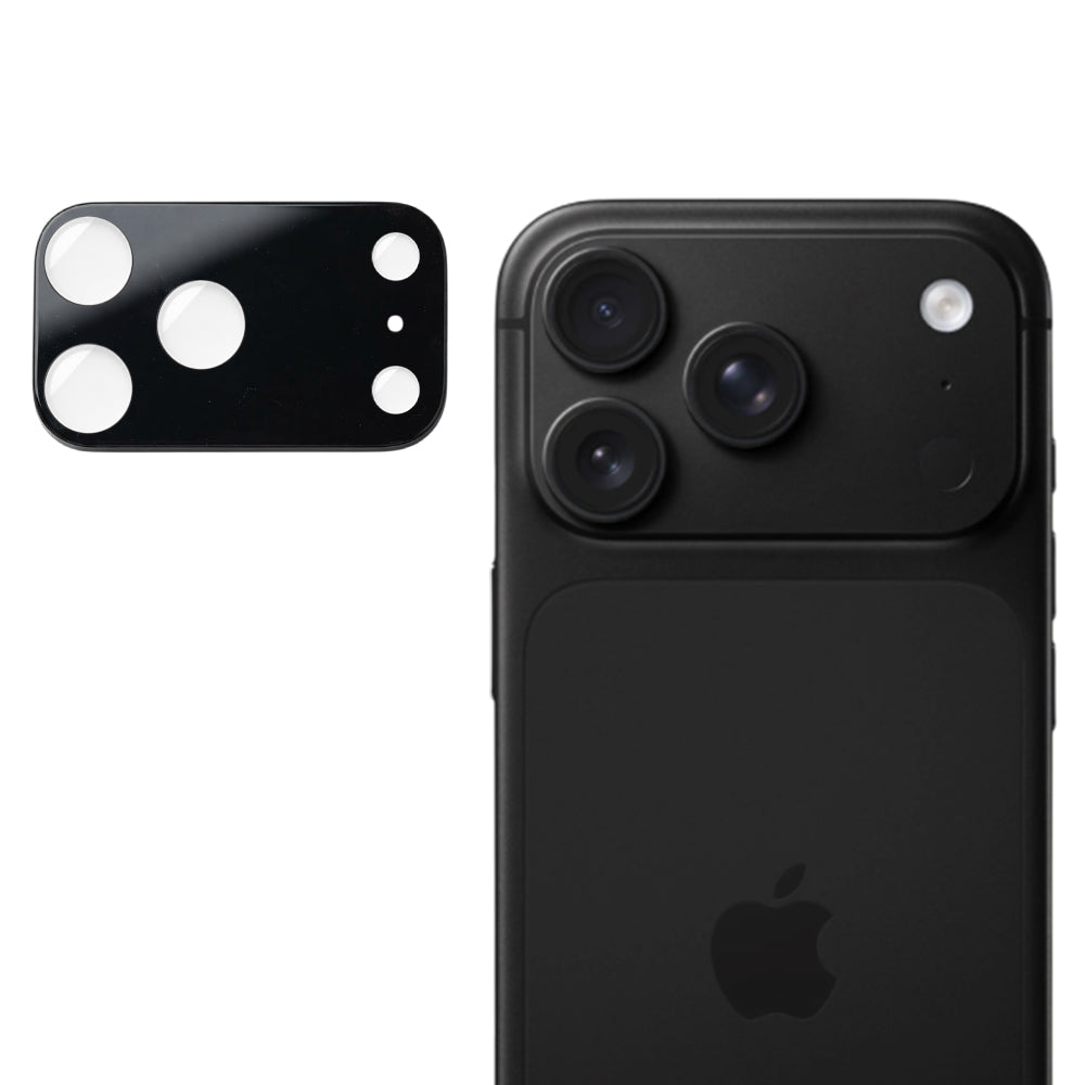 Zaštitna folija za stražnju kameru Techsuit za Apple iPhone 18 Pro, kaljeno staklo, crna
