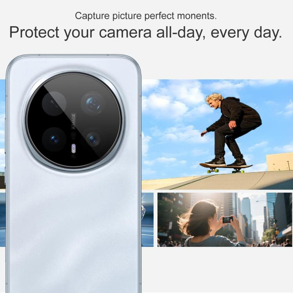 Zaštitna folija za stražnju kameru Techsuit za Honor Magic8 Pro, Kaljeno staklo, Crna