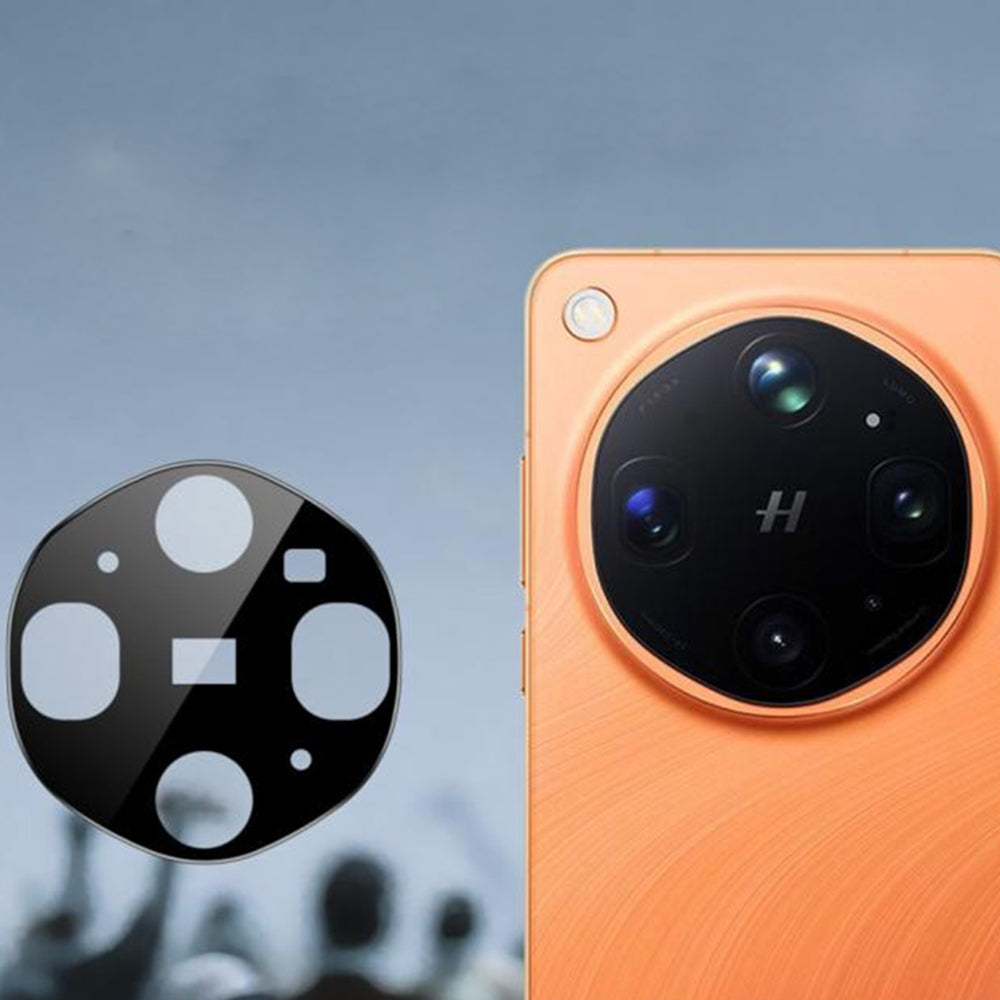 Zaštitna folija za stražnju kameru Techsuit za Oppo Find X9 Ultra, kaljeno staklo, crna