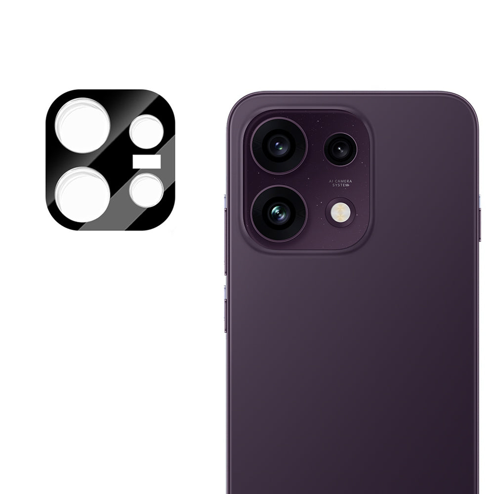 Zaštitna folija za stražnju kameru Techsuit za Oppo Reno16 F / Reno16 FS, kaljeno staklo, crna