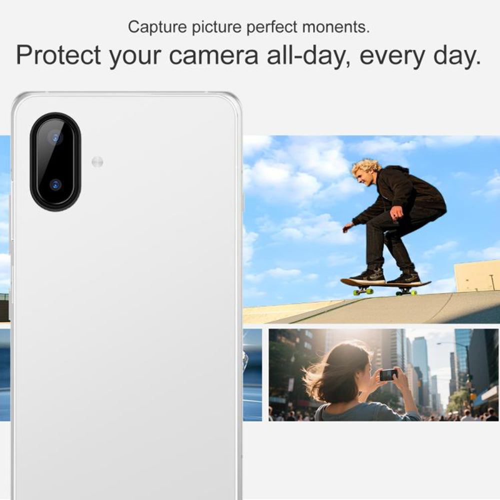 Zaštitna folija za stražnju kameru Techsuit za Samsung Galaxy A07 4G A075, kaljeno staklo, crna