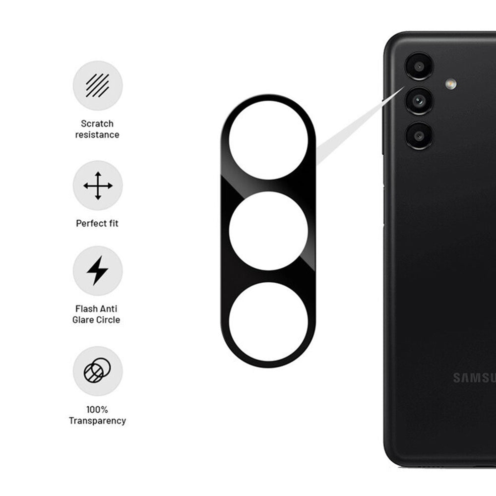 Zaštitna folija za stražnju kameru Techsuit za Samsung Galaxy S24+ S926, kaljeno staklo, crna