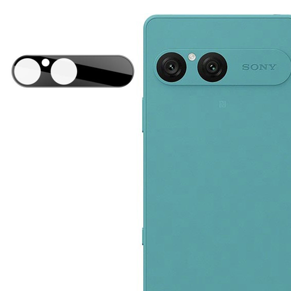 Zaštitna folija za stražnju kameru Techsuit za Sony Xperia 10 VII, kaljeno staklo, crna