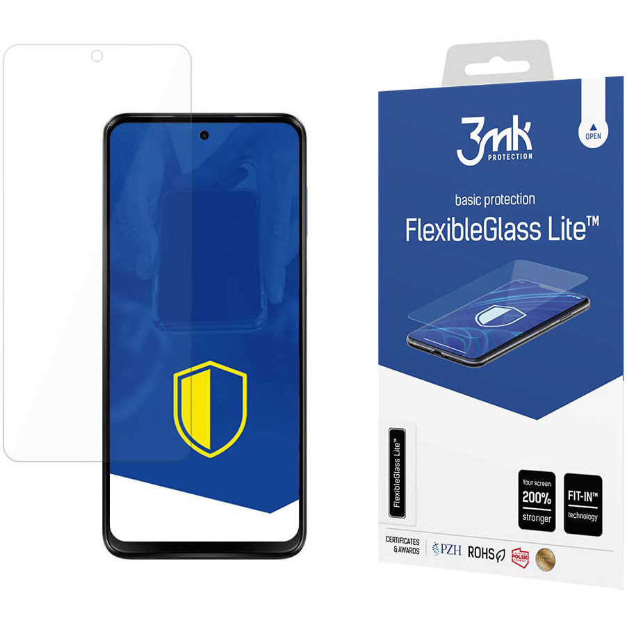 Folija za zaštitu ekrana 3MK FlexibleGlass Lite za Motorola Moto G13 / G23, Fleksibilno staklo, Pun ljepilo
