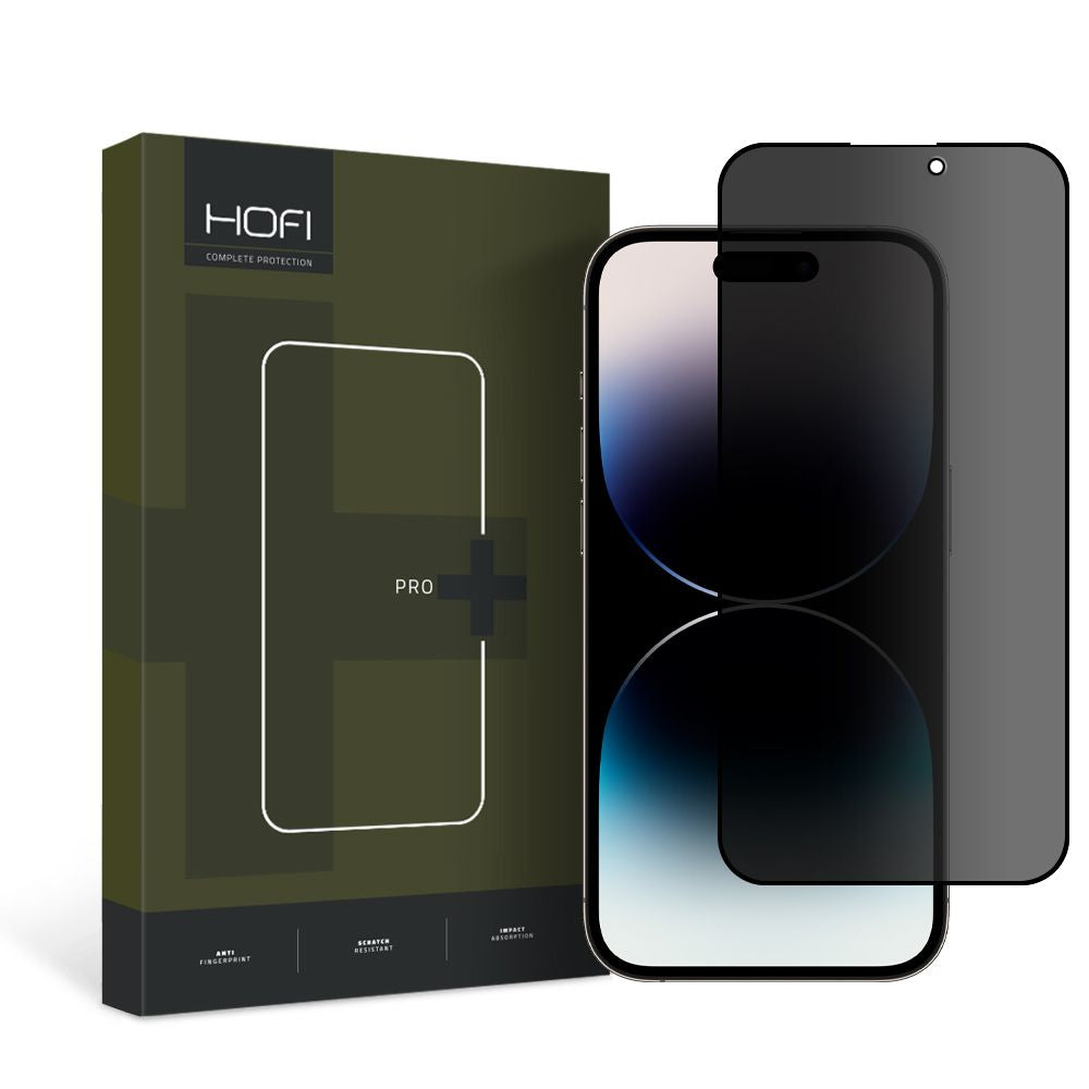 Zaštitna folija za ekran Privacy HOFI PRO+ za Apple iPhone 14 Pro Max, Kaljeno staklo, Full Glue