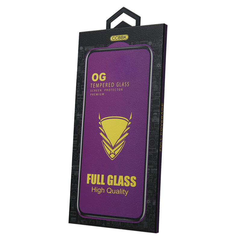 Zaštitna folija za ekran OEM OG Premium za Apple iPhone 11 / XR, Kaljeno staklo, Full Glue, Crna