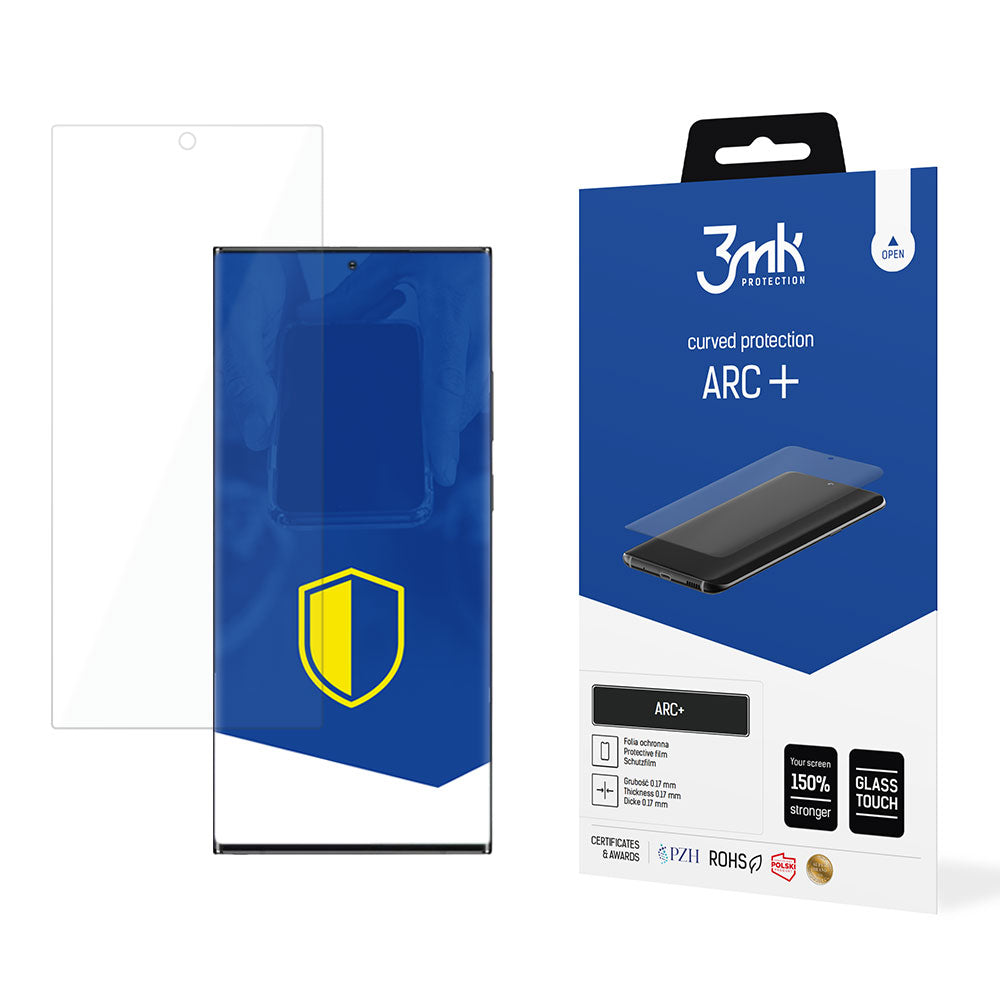 Zaštitna folija za ekran 3MK ARC+ za Samsung Galaxy S22 Ultra 5G S908, Plastika