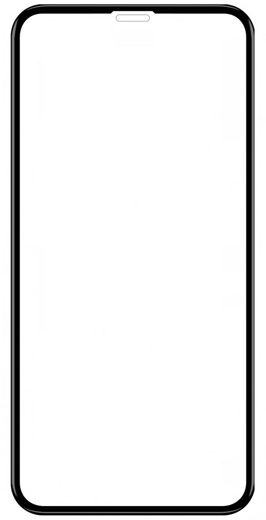 Zaštitna folija za ekran Veason za Apple iPhone 11 / XR, Kaljeno staklo, Pun ljepilo, 6D, Crna