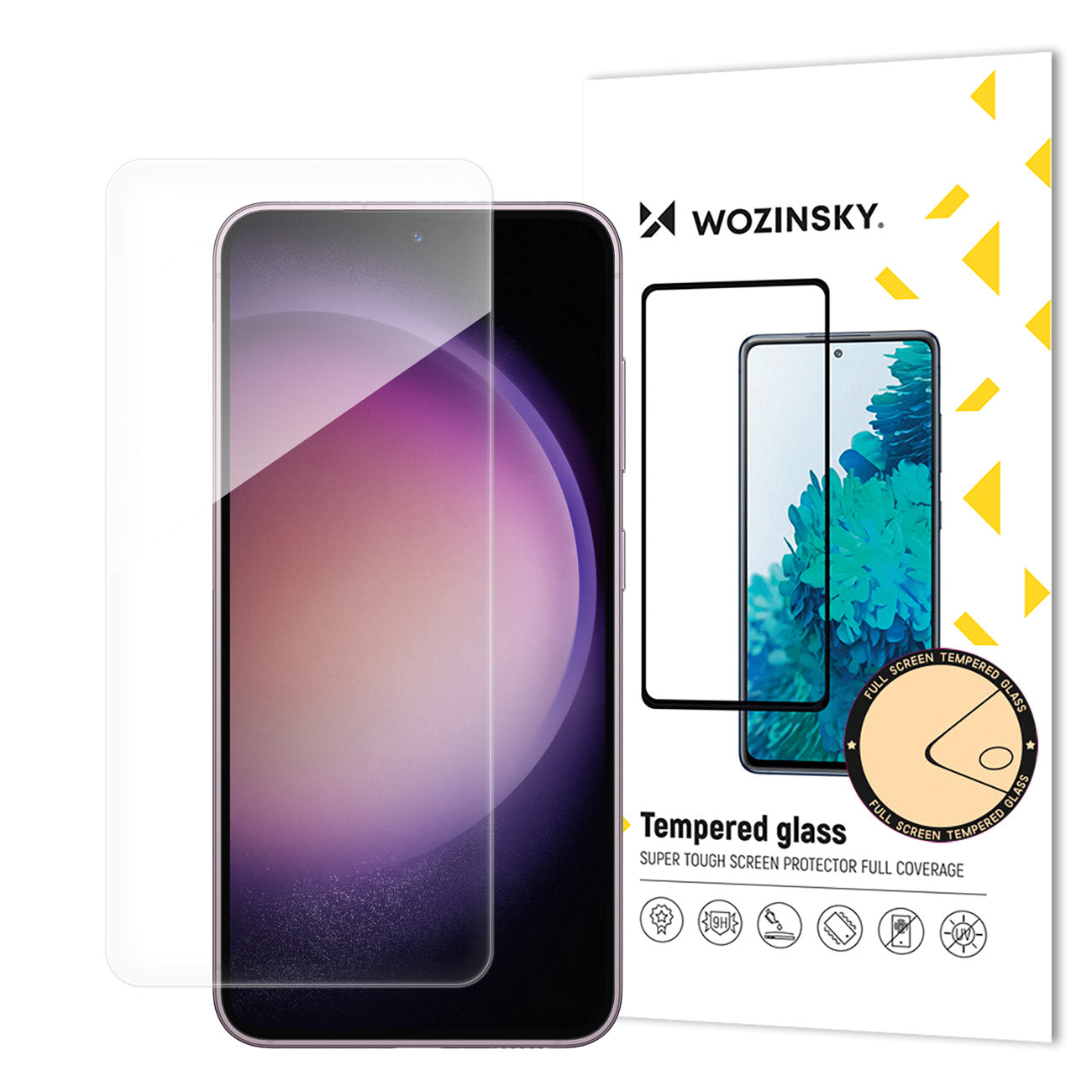 Zaštitna folija za ekran WZK za Samsung Galaxy S24 S921, Kaljeno staklo, Full Glue