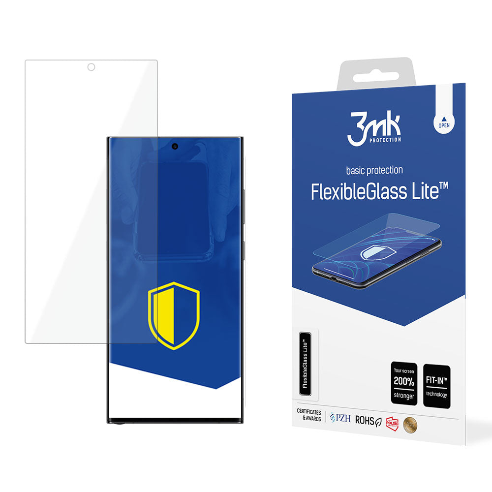 Zaštitna folija za ekran 3MK FlexibleGlass Lite za Samsung Galaxy S24 Ultra S928, Fleksibilno staklo, Puno ljepilo