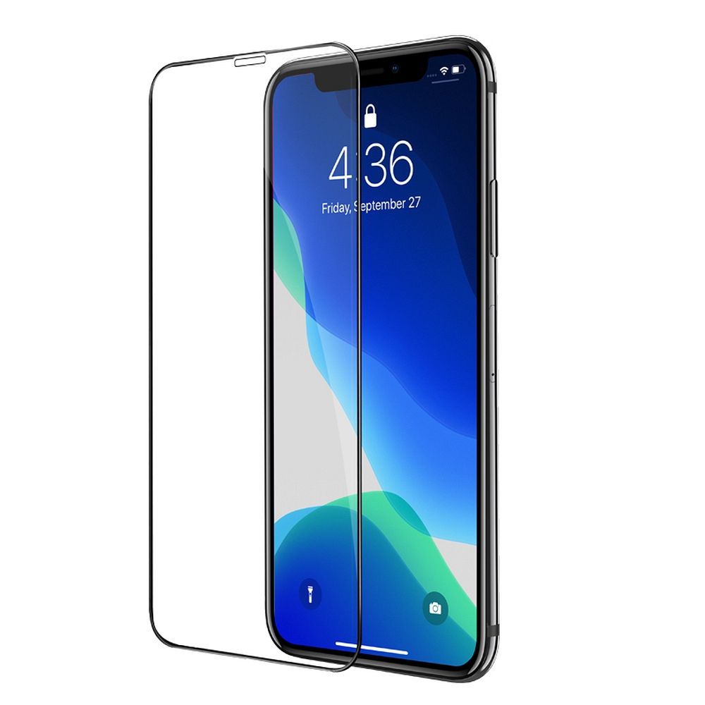 Zaštitna folija za ekran HOCO za Apple iPhone 11 Pro / XS / X, Kaljeno staklo, Full Glue, Set od 25 komada, Crna