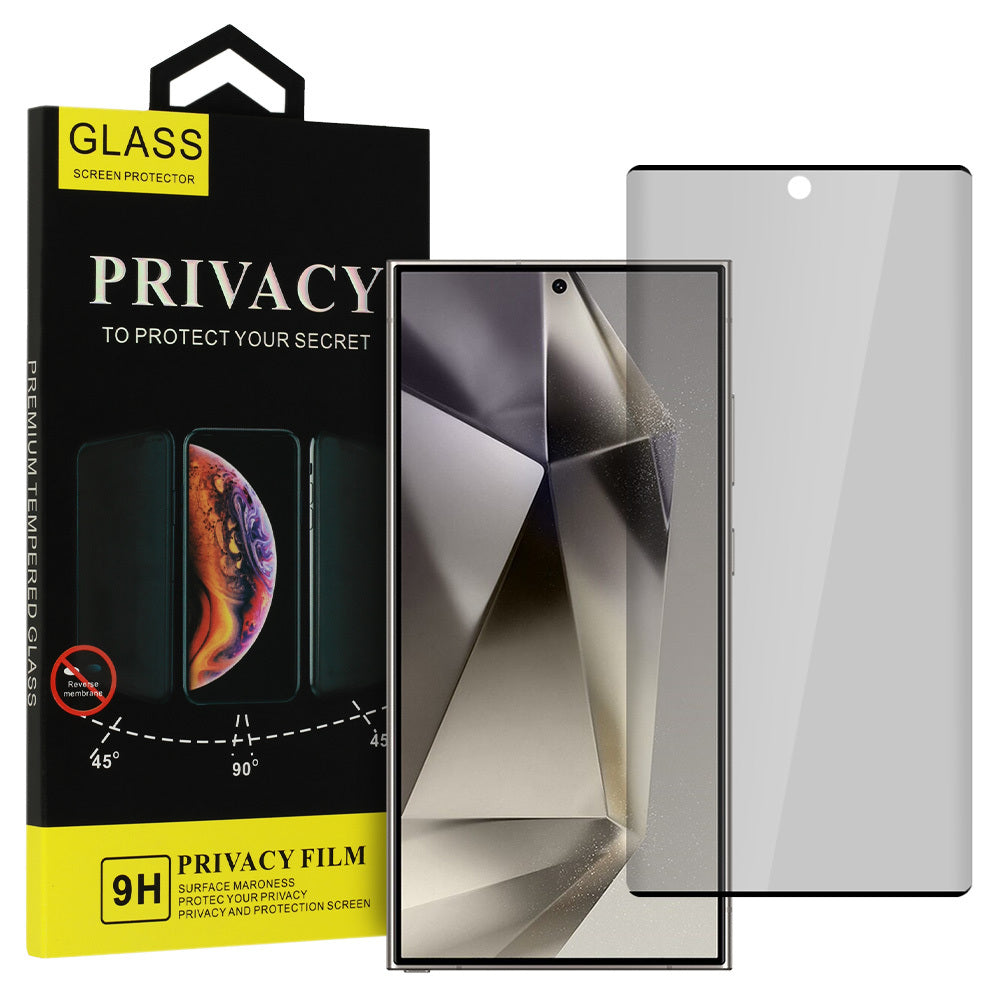Zaštitna folija za ekran Privacy OEM Glass za Samsung Galaxy S24 Ultra S928, Kaljeno staklo, Edge Glue