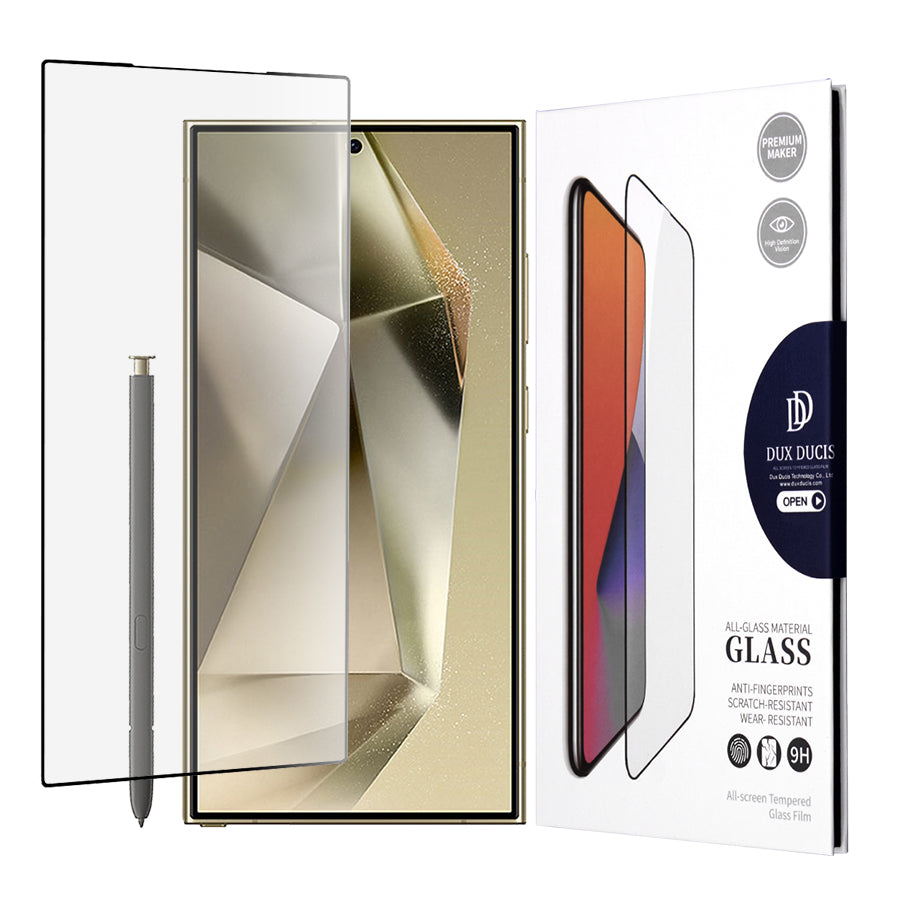 Zaštitna folija za ekran DUX DUCIS za Samsung Galaxy S24 Ultra S928, Kaljeno staklo, Edge Glue, Crna