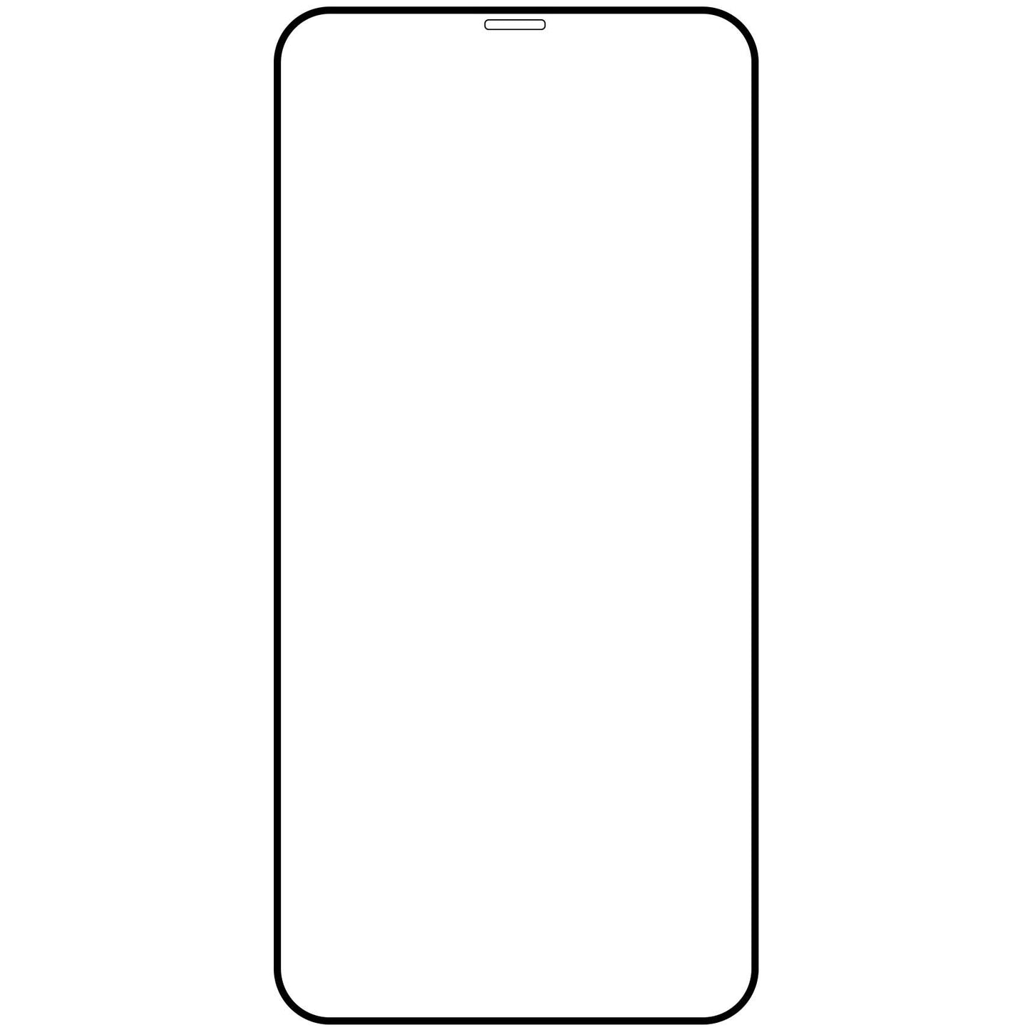 Zaštitna folija za ekran Veason PRO za Apple iPhone 12 Pro Max, Kaljeno staklo, Pun ljepilo, 6D, Crna