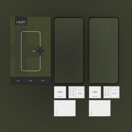 Zaštitna folija za ekran HOFI Glass PRO+ za Xiaomi 14T Pro / 14T, Kaljeno staklo, Pun ljepilo, Set od 2 komada, 2.5D, Crna