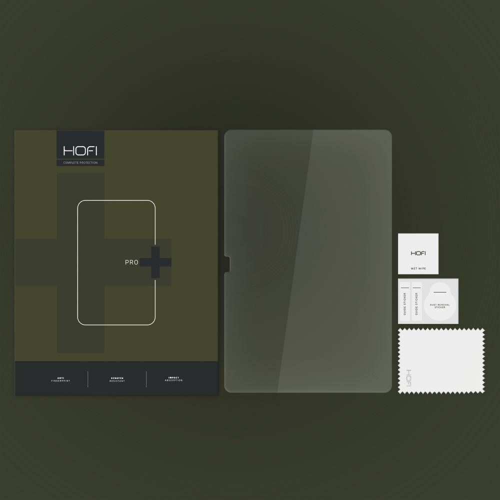 Zaštitna folija za ekran HOFI Glass PRO+ za Samsung Galaxy Tab S10+ / Tab S9+ / Tab S8+ / Tab S7 FE / Tab S7+, Kaljeno staklo, Puno ljepilo