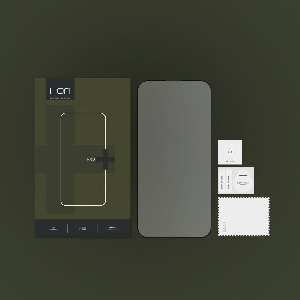 Zaštitna folija za ekran HOFI PRO+ za Apple iPhone 14 Pro, Kaljeno staklo, Full Glue, Crna