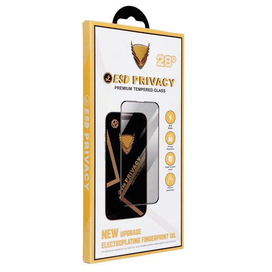 Zaštitna folija za ekran Privacy OG Premium za Apple iPhone 17 Pro, Kaljeno staklo, Full Glue