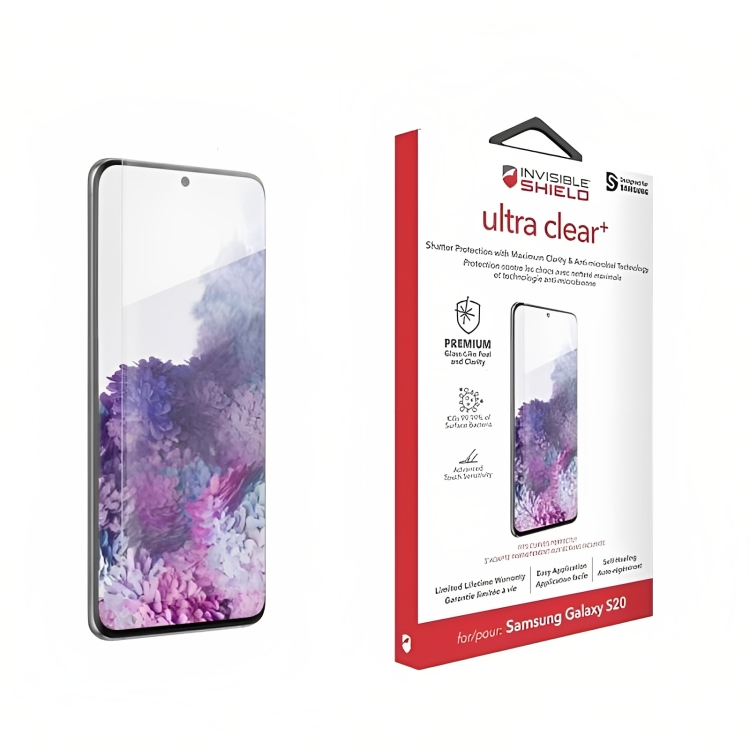 Zaštitna folija za ekran Zagg Ultra Clear+ za Samsung Galaxy S20 G980, Plastika 200204858