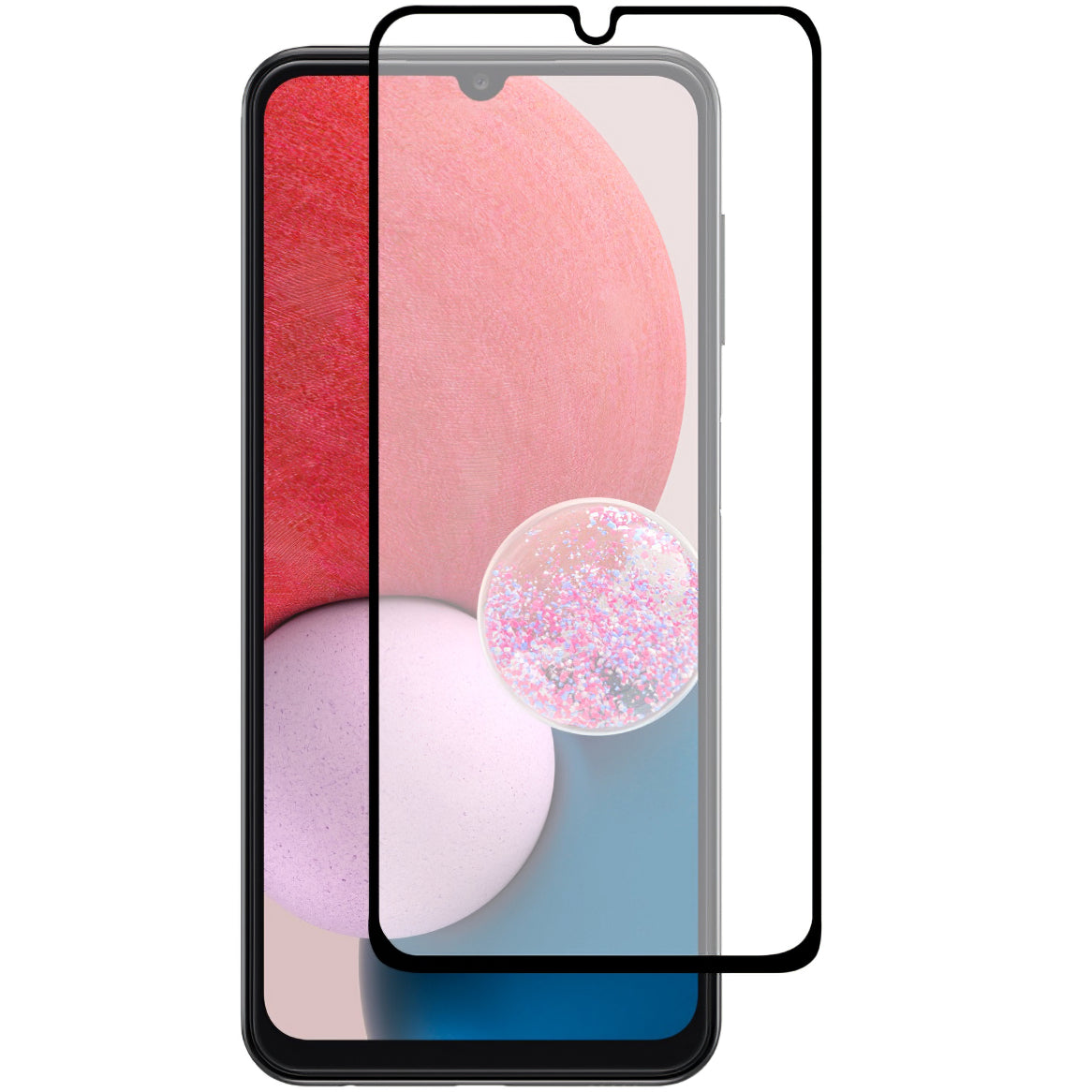 Zaštitna folija za ekran OEM za Samsung Galaxy A15 5G A156 / A15 A155 / A25 A256, Kaljeno staklo, Pun ljepilo, 9D, Crna