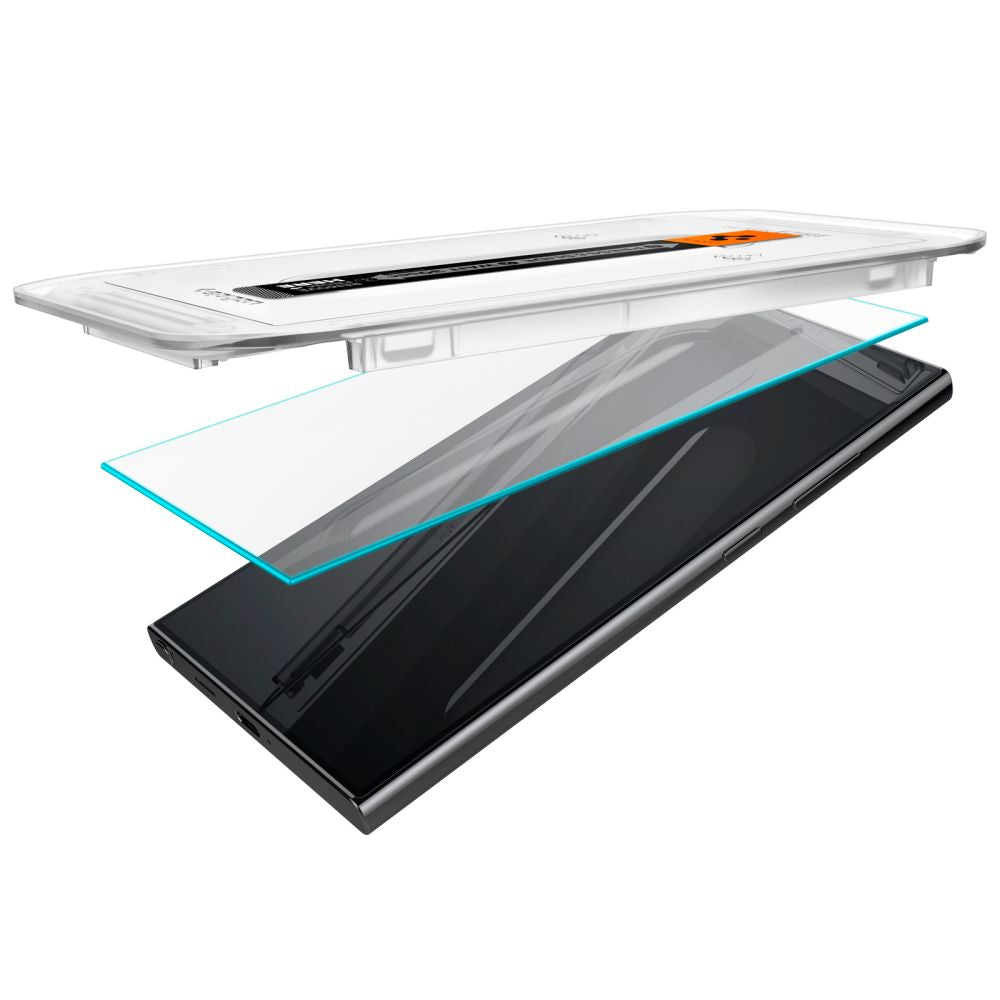 Zaštitna folija za ekran Spigen EZ FIT za Samsung Galaxy S24 Ultra S928, Kaljeno staklo, Pun ljepilo, Set od 2 komada