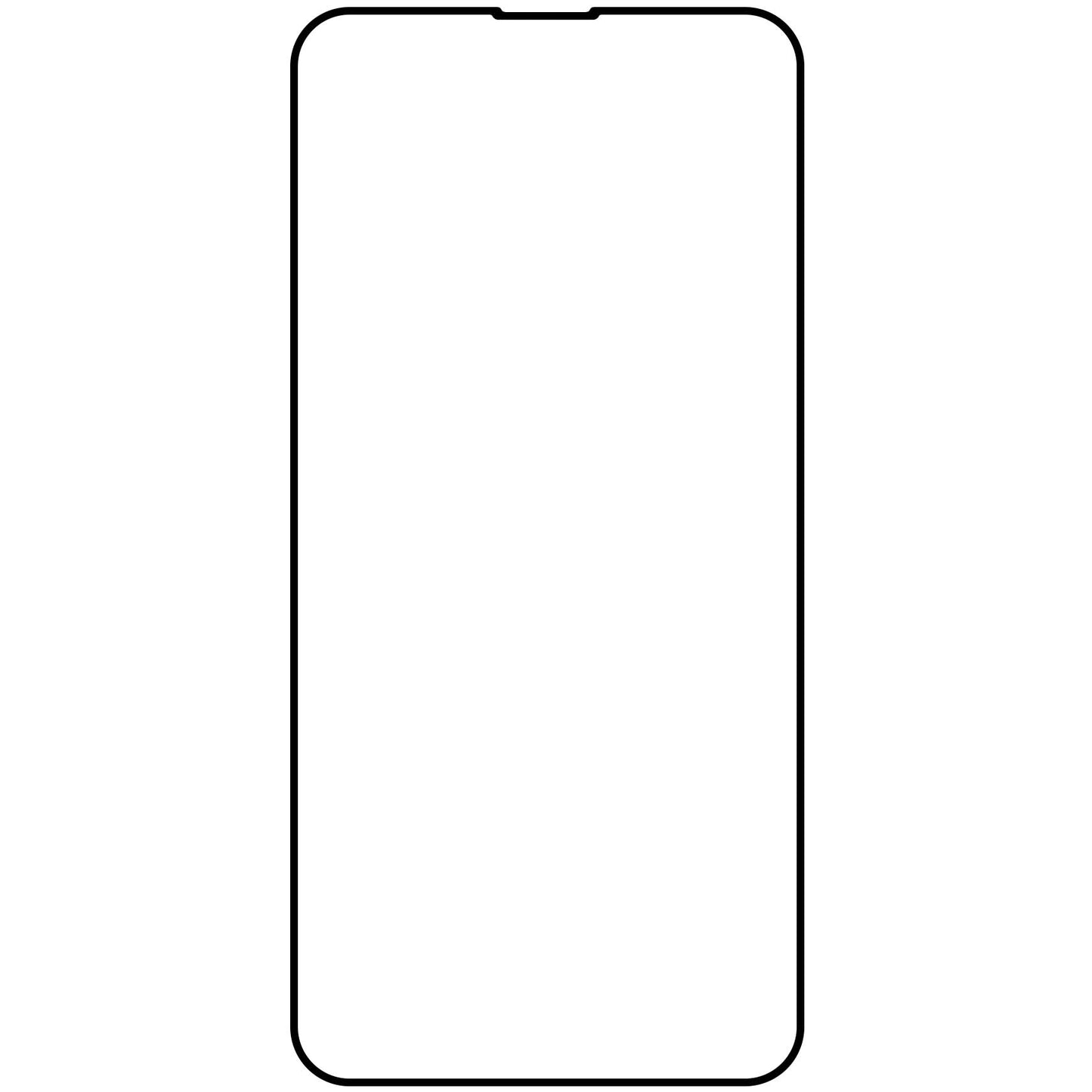 Zaštitna folija za ekran Veason PRO za Apple iPhone 17e / 16e / 14 / 13 Pro, Kaljeno staklo, Full Glue, 6D, Crna