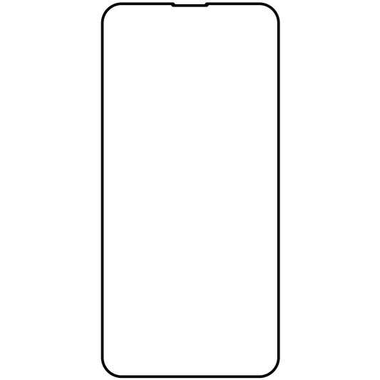 Zaštitna folija za ekran Veason PRO za Apple iPhone 16e / 14 / 13 Pro / 13, Kaljeno staklo, Pun ljepilo, 6D, Crna