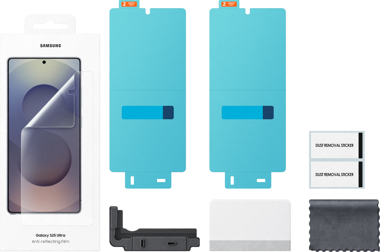 Zaštitna folija protiv odsjaja za Samsung Galaxy S25 Ultra S938, Plastika, Set od 2 komada EF-US938CTEGWW