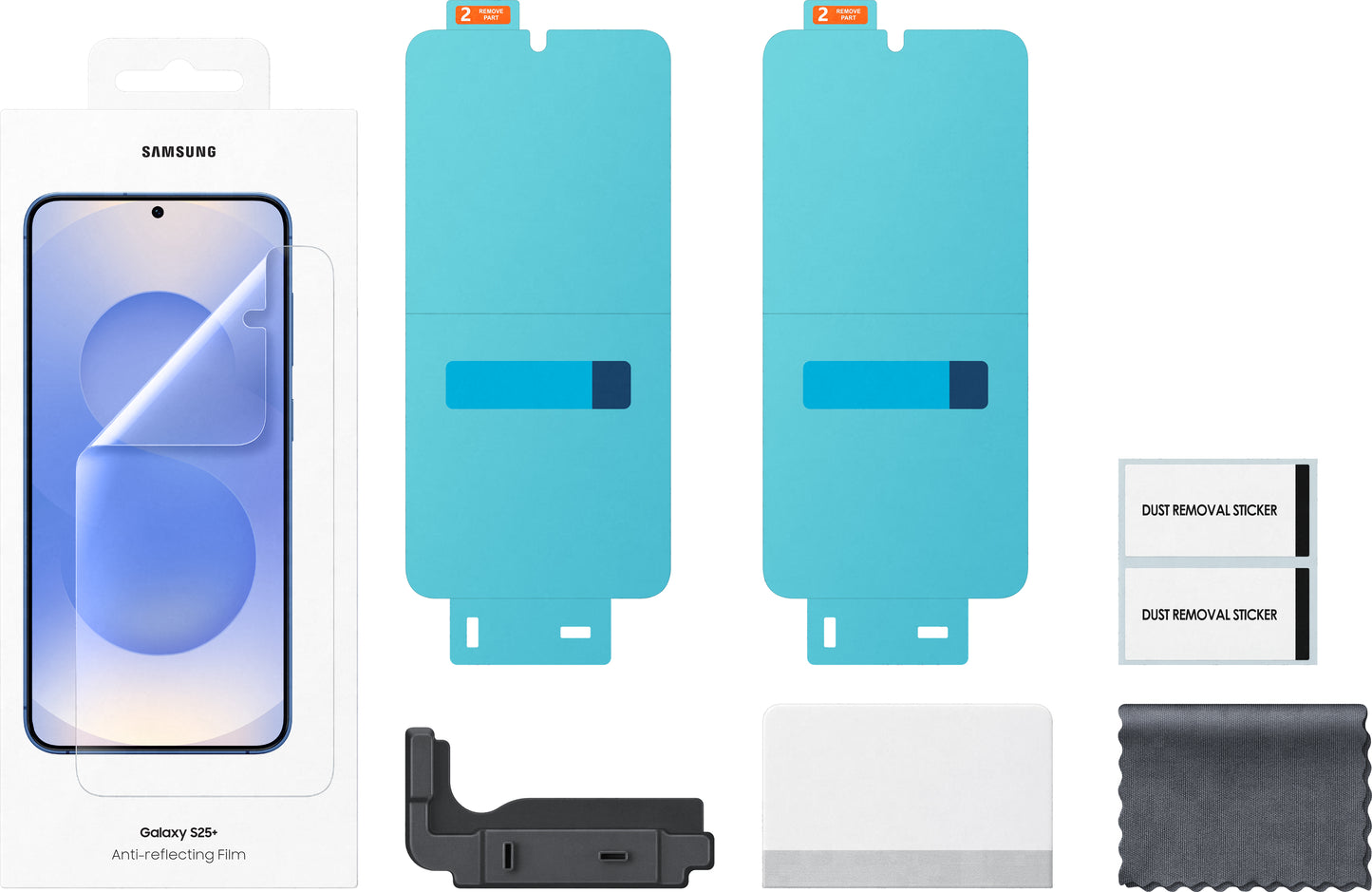 Zaštitna folija protiv odsjaja za Samsung Galaxy S25+ S936, Plastika, Set 2 komada EF-US936CTEGWW