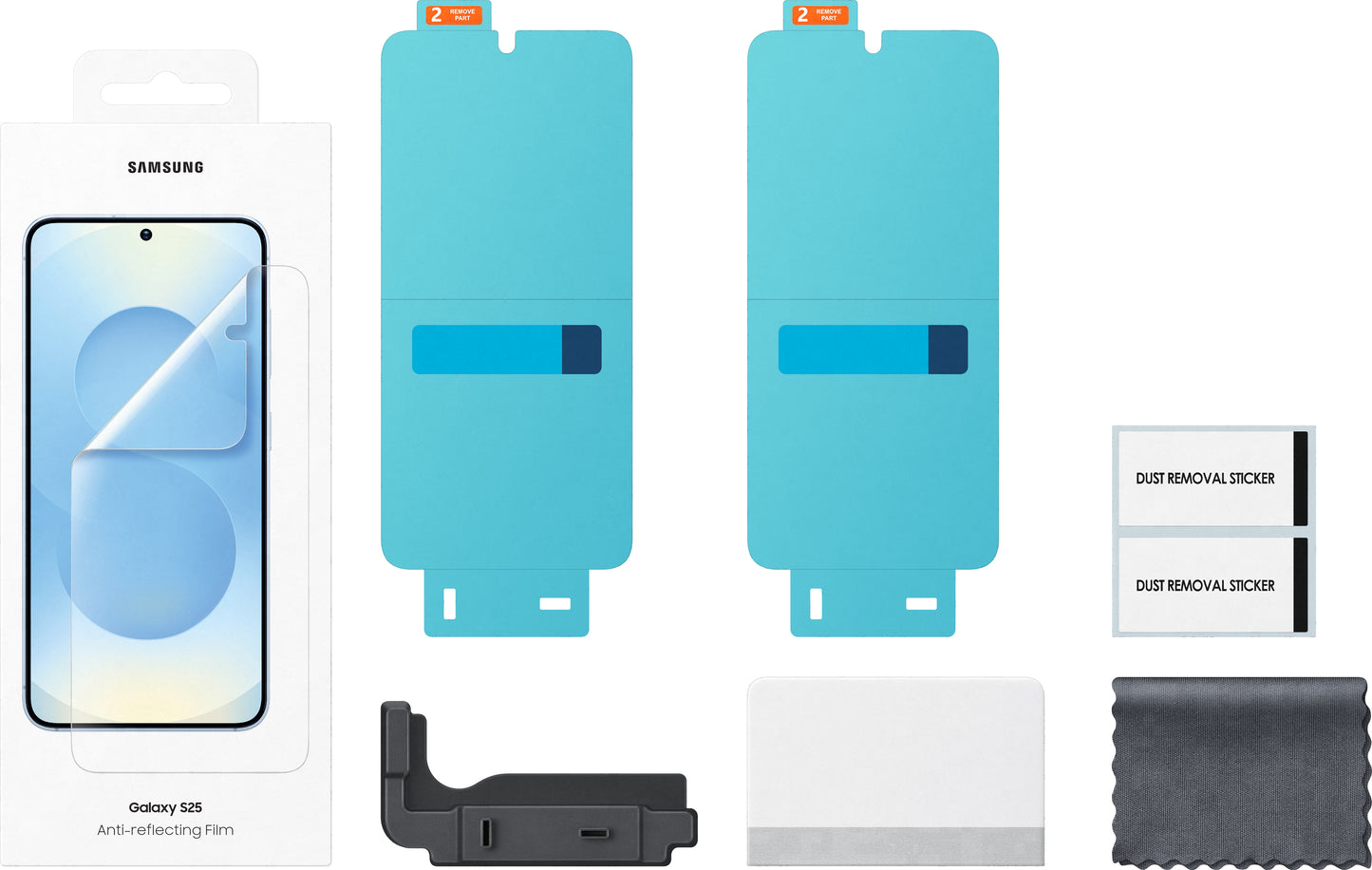 Zaštitna folija protiv odsjaja za Samsung Galaxy S25 S931, Plastika, Set 2 komada EF-US931CTEGWW