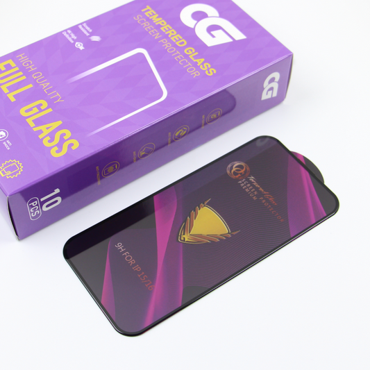 Zaštitna folija za ekran OG Premium za Samsung Galaxy S24 S921, Kaljeno staklo, Full Glue, Set 10 komada, Crna