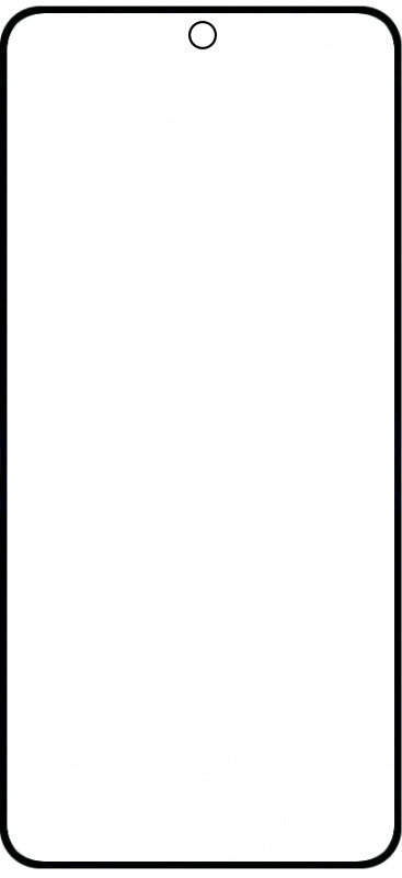 Zaštitna folija Matte OEM za Samsung Galaxy A35 5G A356, Kaljeno staklo, Full Glue, 6D, Crna