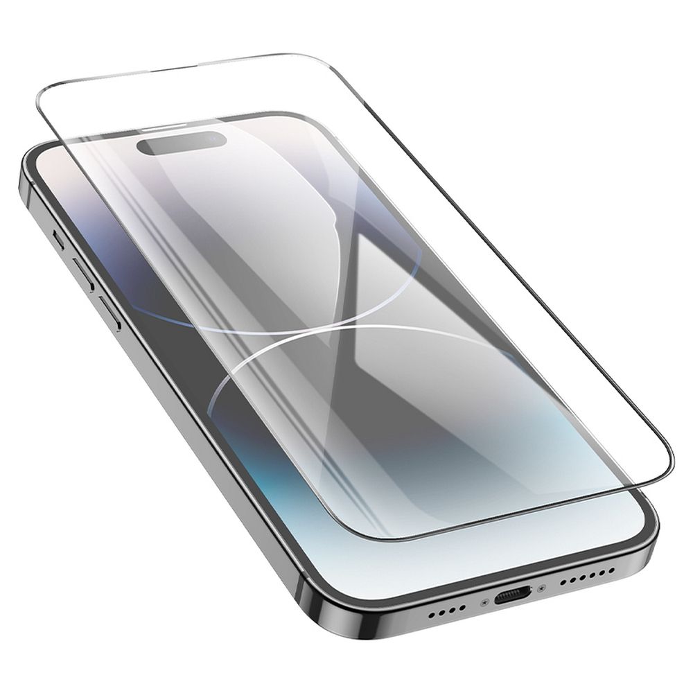 Zaštitna folija za ekran HOCO za Apple iPhone 14 Pro Max, Kaljeno staklo, Full Glue, Set 25 komada, Crna