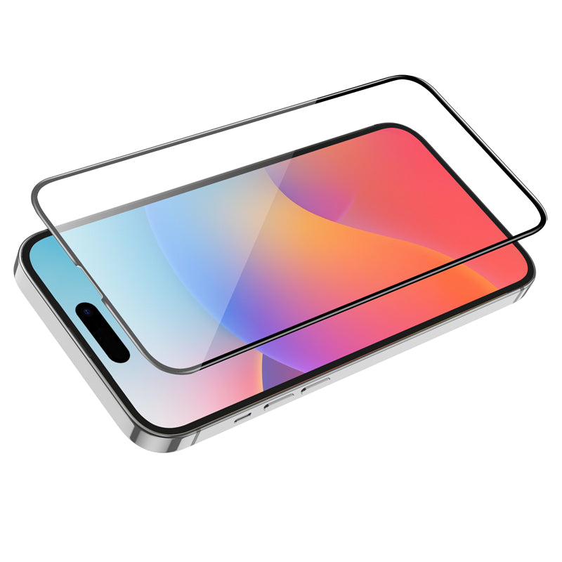 Zaštitna folija za ekran HOCO G16 za Apple iPhone 15 Pro Max, Kaljeno staklo, Full Glue, 5D, Crna