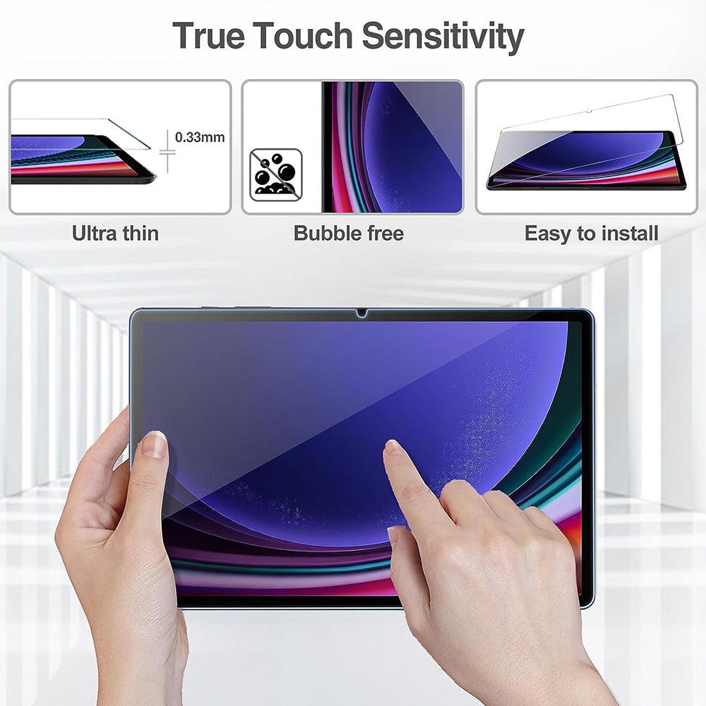 Zaštitna folija za ekran Lito Classic za Samsung Galaxy Tab S9 FE / Tab S9, Kaljeno staklo, Full Glue, 2.5D