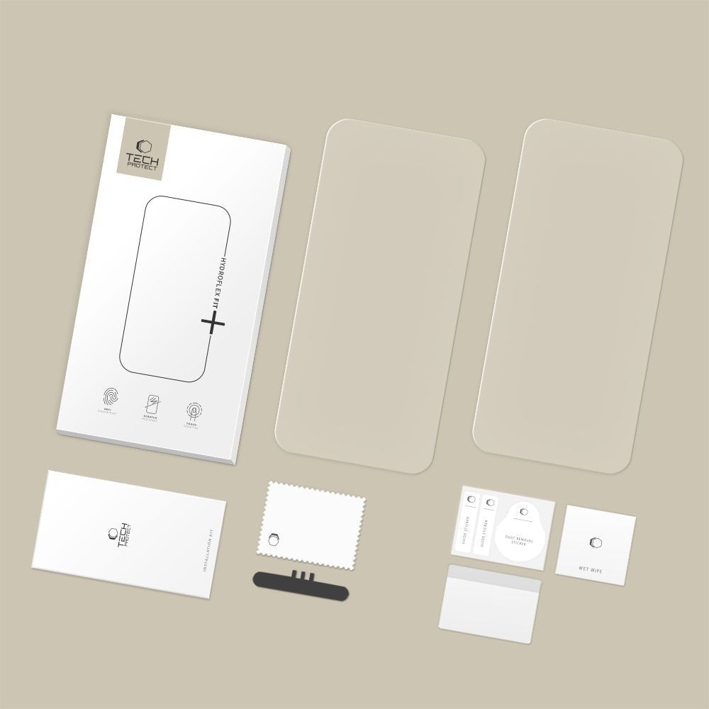 Zaštitna folija za ekran Tech-Protect Hydro Flex+ za Xiaomi Poco M8 Pro / Redmi Note 15 Pro+ 5G, Plastika, Set od 2 komada