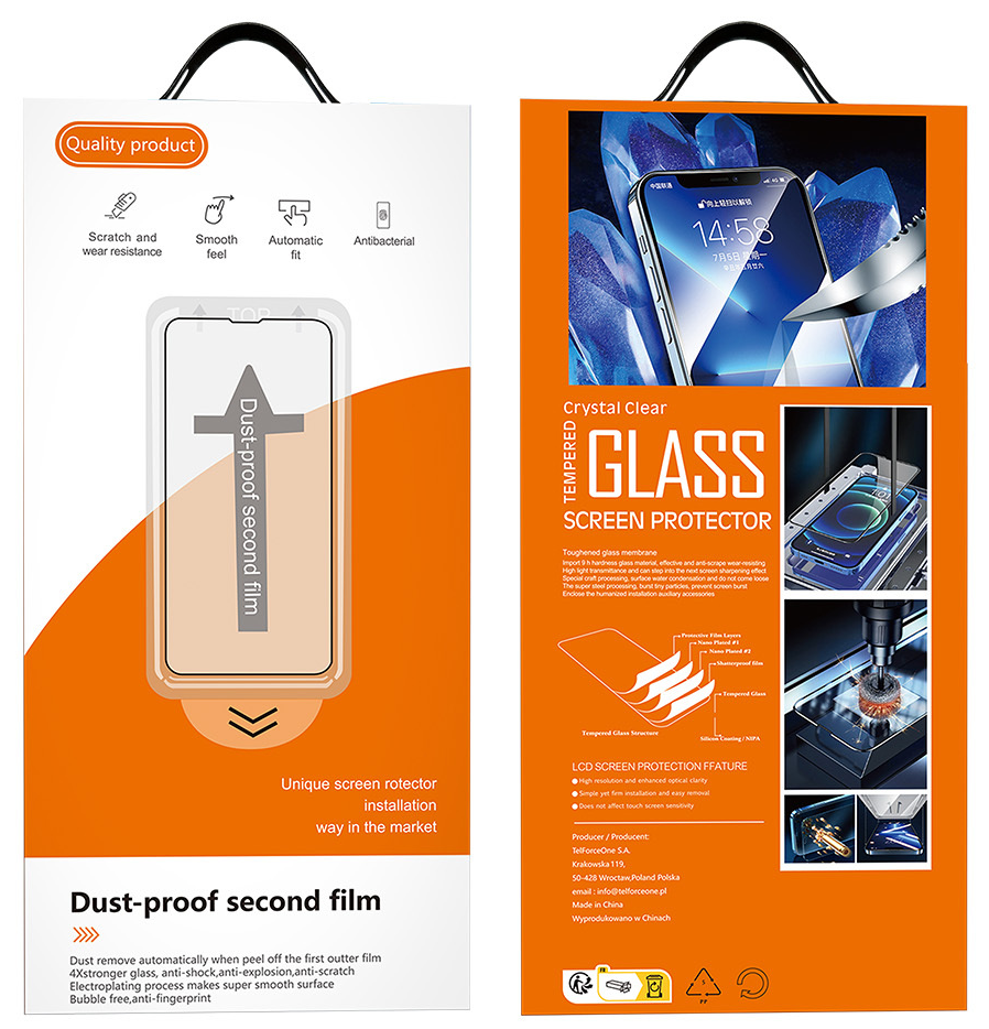OEM zaštitna folija za zaslon Dust Free Easy Fit za Samsung Galaxy S26 S942, kaljeno staklo, Full Glue, crna