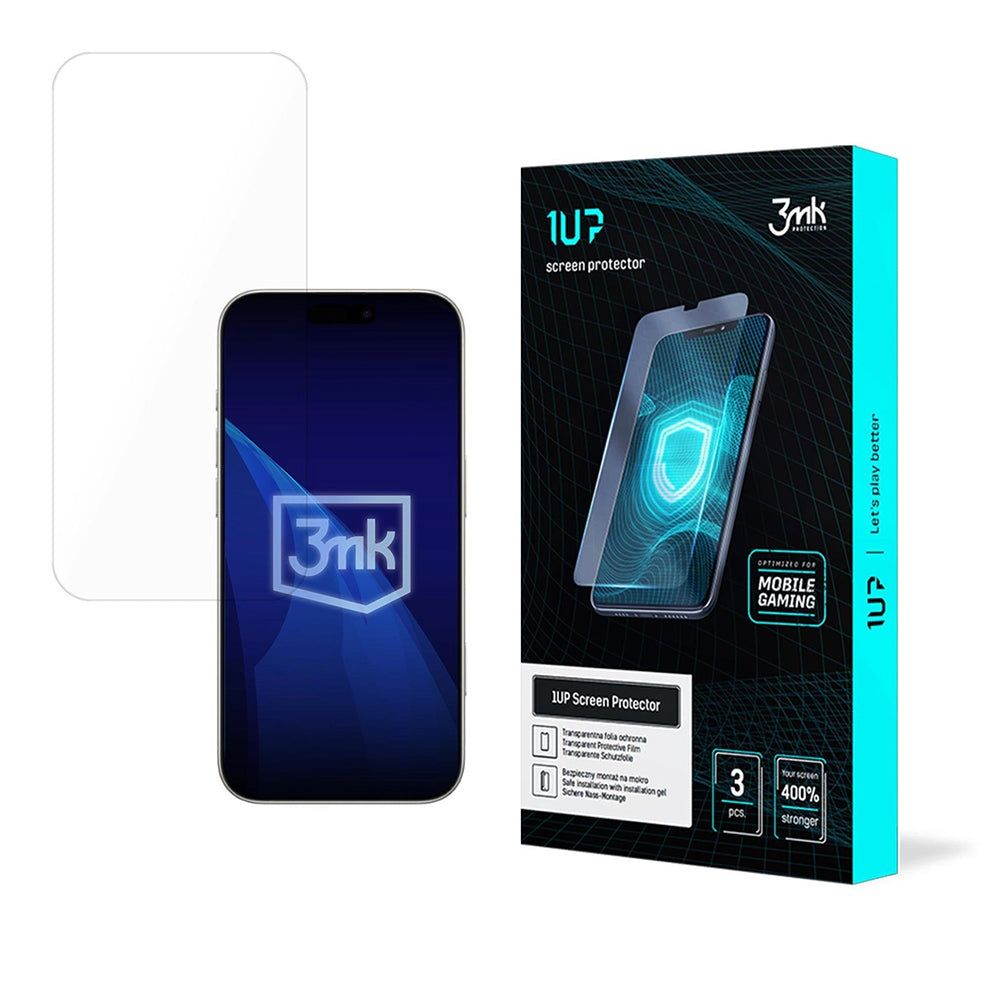 Zaštitna folija za ekran 3MK 1UP za Apple iPhone 17, Plastika, Set od 3 komada