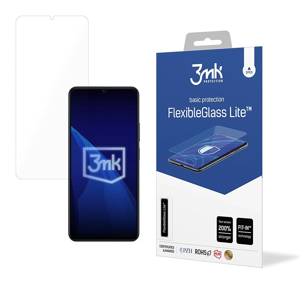Zaštitna folija za ekran 3MK FlexibleGlass Lite za Realme Note 70T, Fleksibilno staklo, Full Glue