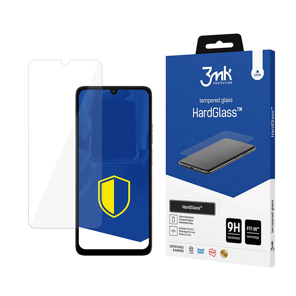 Zaštitna folija za ekran 3MK HardGlass za Motorola Moto G06, Kaljeno staklo, Full Glue