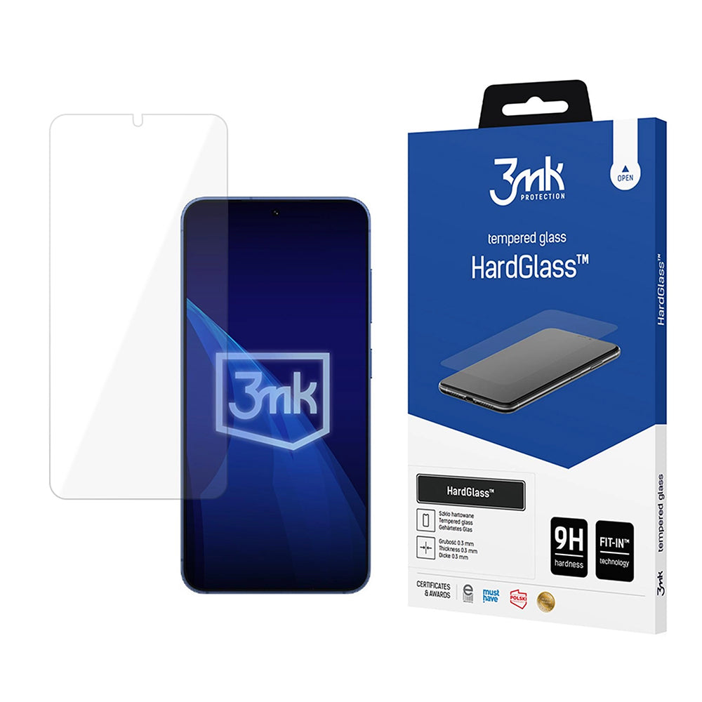 Zaštitna folija za ekran 3MK HardGlass za Samsung Galaxy S26 S942, Kaljeno staklo, Full Glue
