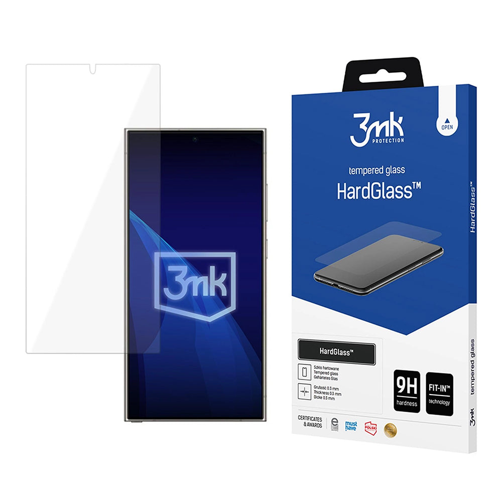 Zaštitna folija za ekran 3MK HardGlass za Samsung Galaxy S26 Ultra S948, Kaljeno staklo, Full Glue