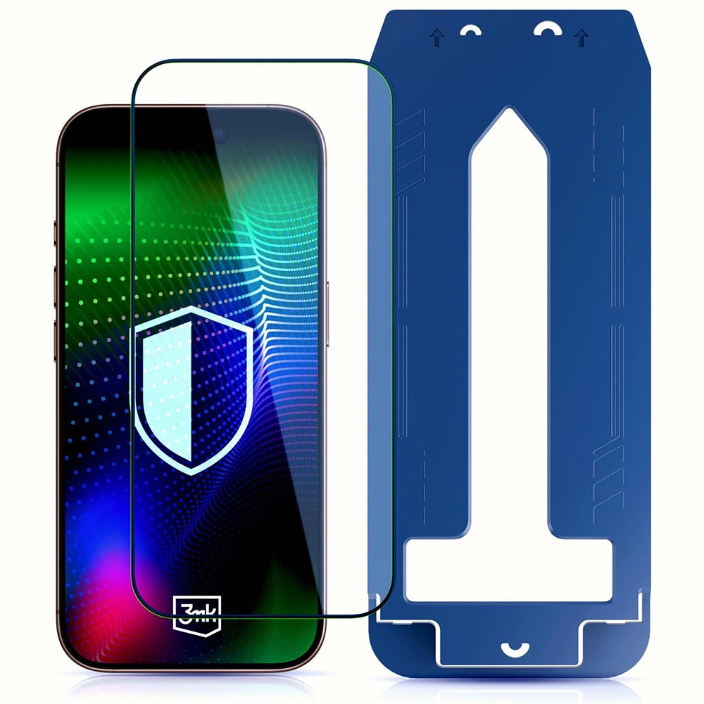 Zaštitna folija za ekran 3MK Hardy Ultra za Apple iPhone 17 Air, Kaljeno staklo, Full Glue, Crna