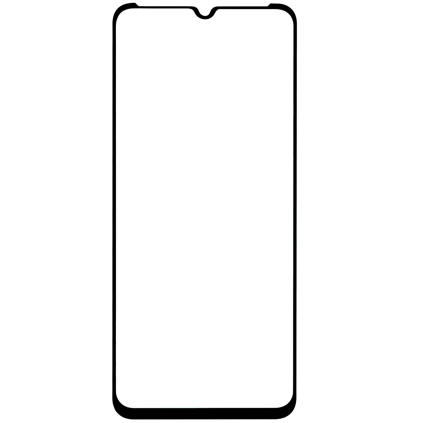 Zaštitna folija za ekran BLUE Shield za Motorola Moto E13, Kaljeno staklo, Pun ljepilo, Prijateljski za upotrebu s maskom, Crna