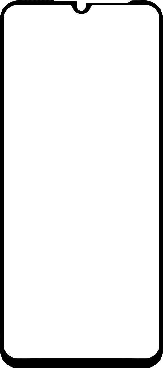 Zaštitna folija za ekran BLUE Shield za Samsung Galaxy A22 5G A226, Kaljeno staklo, Pun ljepilo, Prijateljski za upotrebu s maskom, Crna